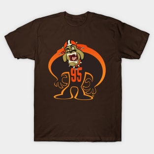 Go Browns BullDawg Whoosh #95 T-Shirt